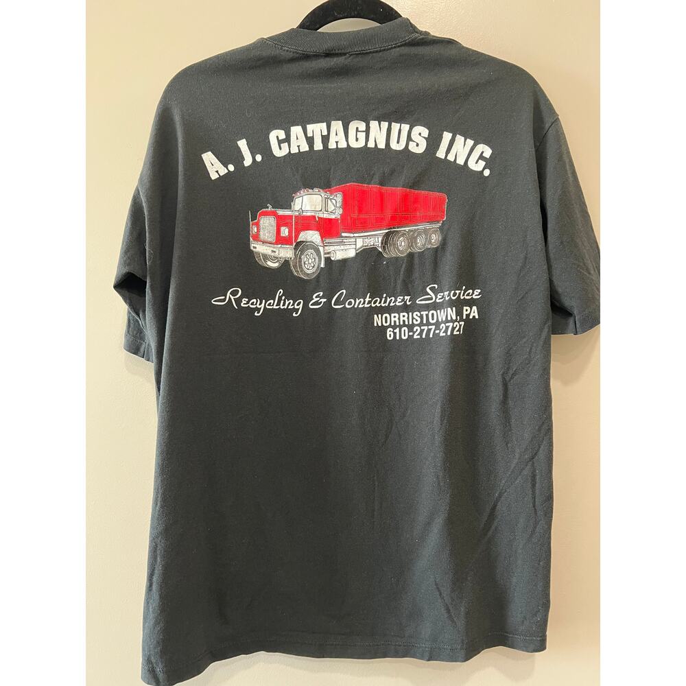 Vintage Truck Shirt Mens Black XL  80s Single Stitch ,Goth, Streetwear ,Punk USA